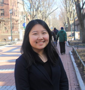 Patricia Jia on Locust Walk