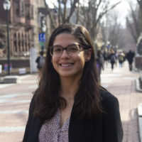 Melissa Ortiz on Locust Walk