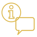 information_and_communication dialogue and information symbols