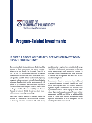 Program-Related Investments Program-Related Investments