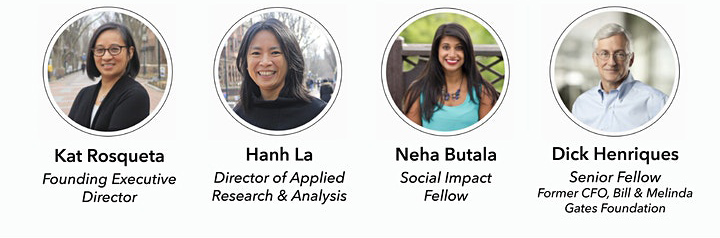 Kat Rosqueta, Hanh La, Neha Butala, Dick Henriques